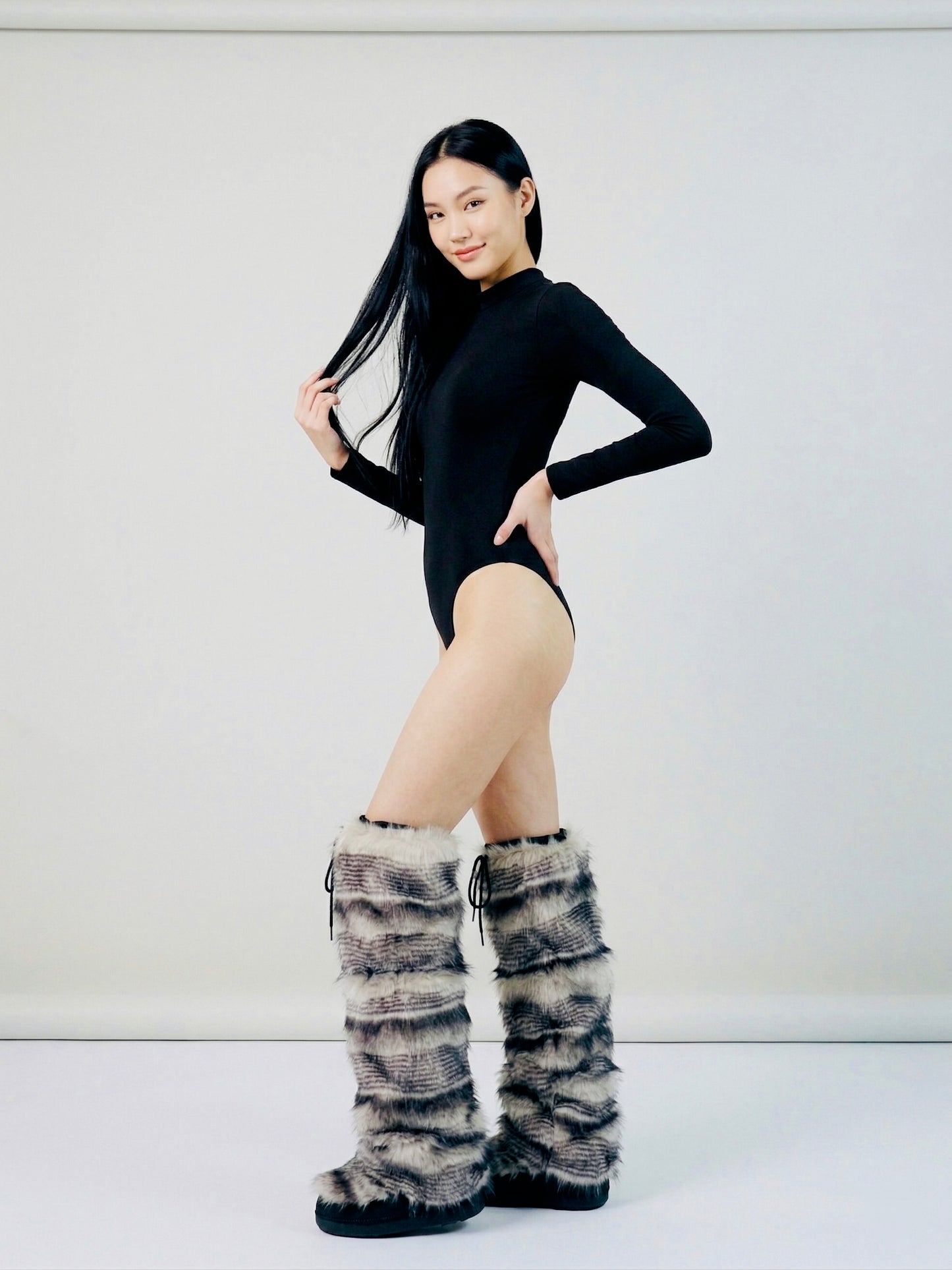 CEDER Faux Fur & Snake Embossed Luxe Set
