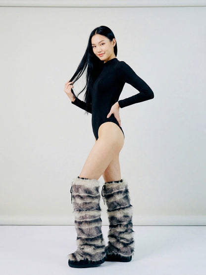 CEDER Faux Fur & Snake Embossed Luxe Set