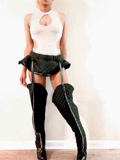 DARKO Suspended leg warmers